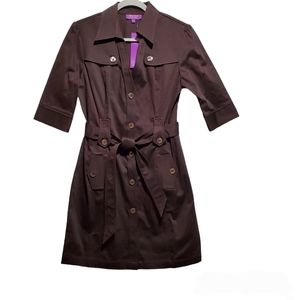 Top Hat New York Trench Coat Uniform Dress Size 8 Workwear